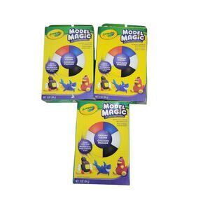 Crayola Model Magic 3 Ounces Primary Colors 6 Individual Packs- Lot of 3